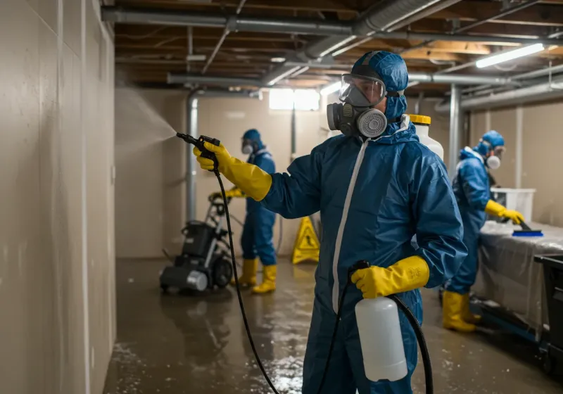 Basement Sanitization and Antimicrobial Treatment process in Iroquois Point, HI