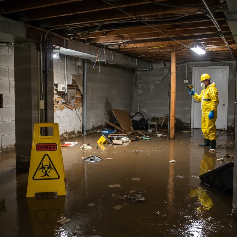 Flooded Basement Electrical Hazard in Iroquois Point, HI Property